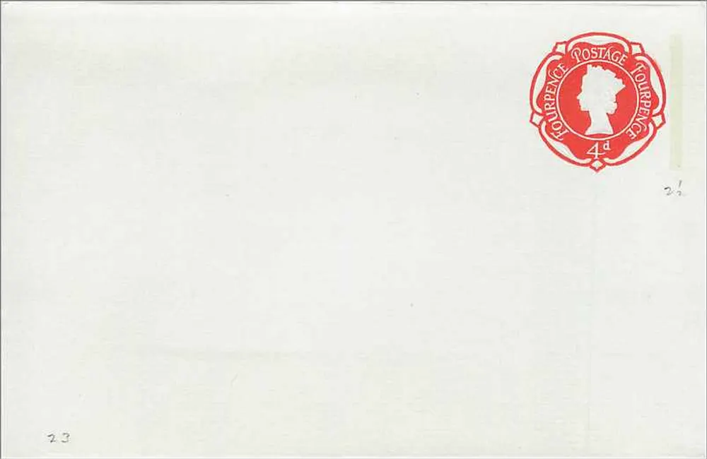 Leere Karte — Teststempel von 4 Pence — unbekannter Verlag - Vorderseite