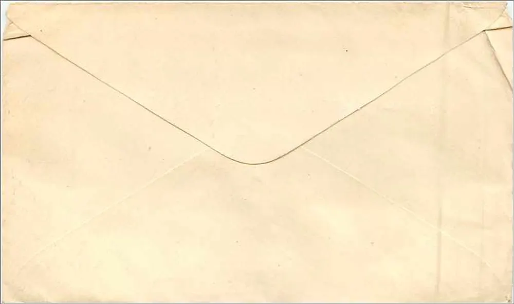 Briefumschlag — Briefmarke und Poststempel 'POSTE HAITIENNE' — W.I. - Rückseite