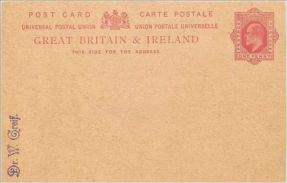 Antike Ansichtskarte Großbritannien & Irland — unbekannter Verlag, Seriennummer nicht sichtbar - Vorderseite