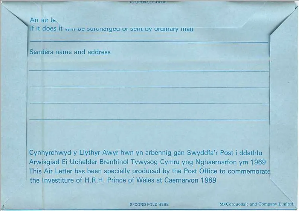 Ansicht von Schlössern — Caernarfon — Verlag McCOrquodale and Company Limited, n° VC10 - Rückseite
