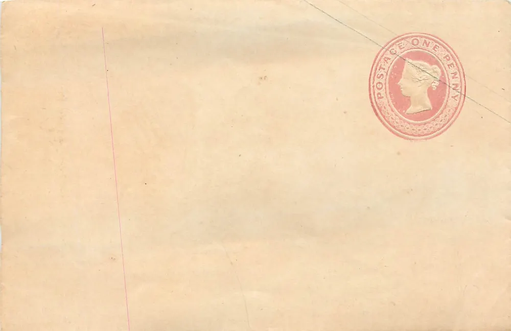 Englische Ansichtskarte — ein Penny-Poststempel — keine sichtbare gedruckte Text - Vorderseite