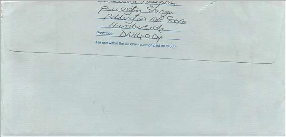 Briefumschlag — Australischer Konsulat Manchester — Royal Mail Erste Klasse - Rückseite