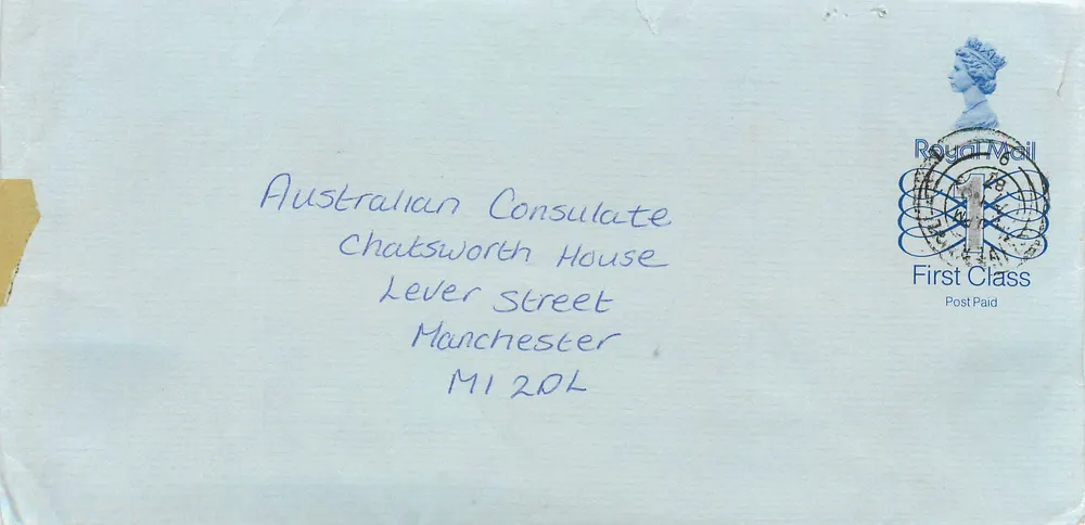 Manchester — Australischer Konsulat — Royal Mail - Vorderseite