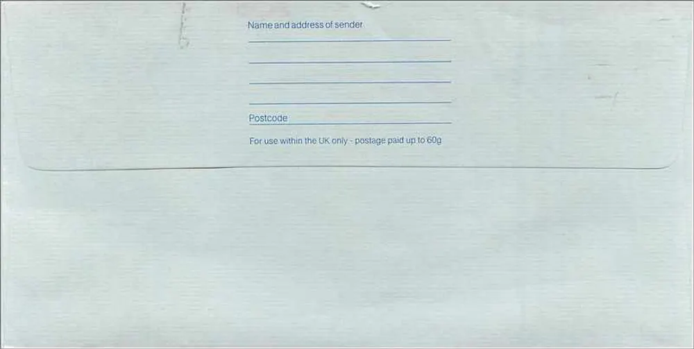 Briefumschlag Vereinigtes Königreich — Australischer Konsulat, Manchester — Royal Mail - Rückseite