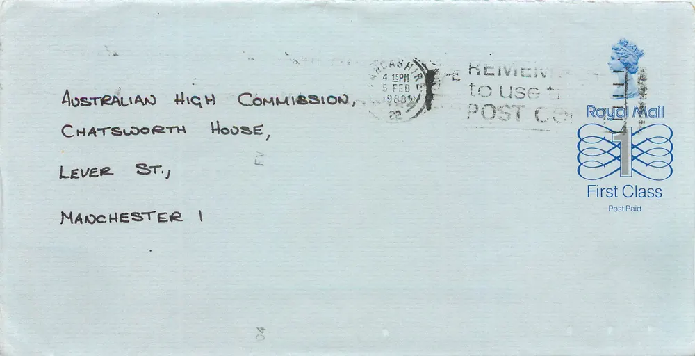 Antike Ansichtskarte — Manchester — Royal Mail First Class - Vorderseite