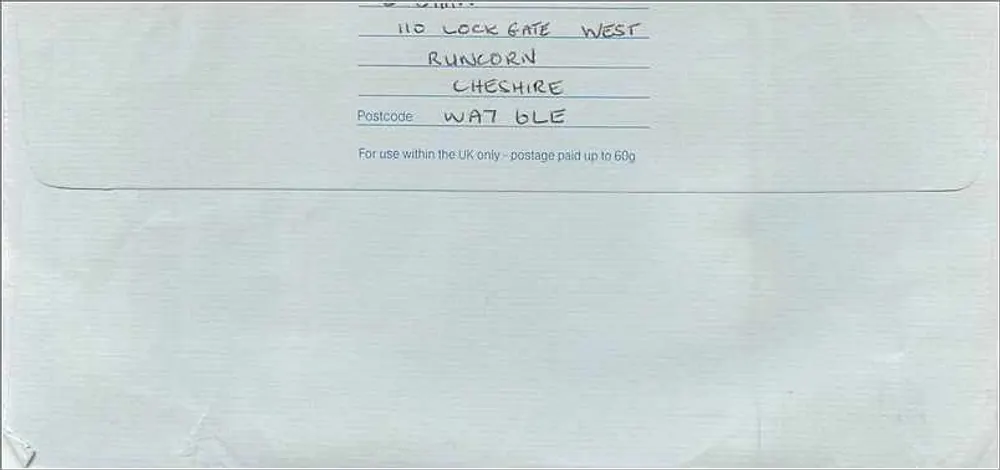 Briefumschlag Vereinigtes Königreich — Australian Consulate Manchester — 1£ Royal Mail Stempel - Rückseite