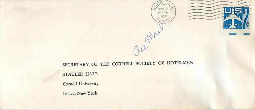 Rolles - Reef Hotel — Honolulu, Hawaii — Luftpost - Vorderseite