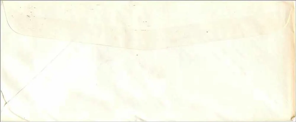 Briefumschlag — Reinhold Publishing Corporation, New York — an einen Professor an der Cornell University, Ithaca, New York - Rückseite