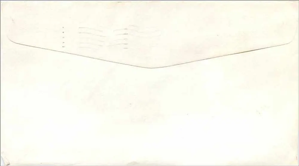 Honolulu — Briefumschlag — Briefmarke George W. Norris - Rückseite