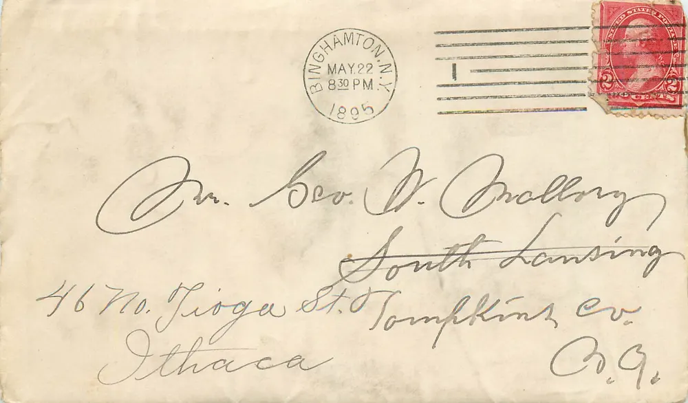 Binghamton — Karte an Ithaca — Verlag nicht sichtbar - Vorderseite