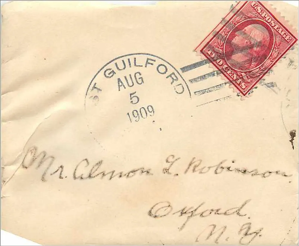 St Guilford — Brief datiert August 1909 — Verlag nicht sichtbar - Vorderseite