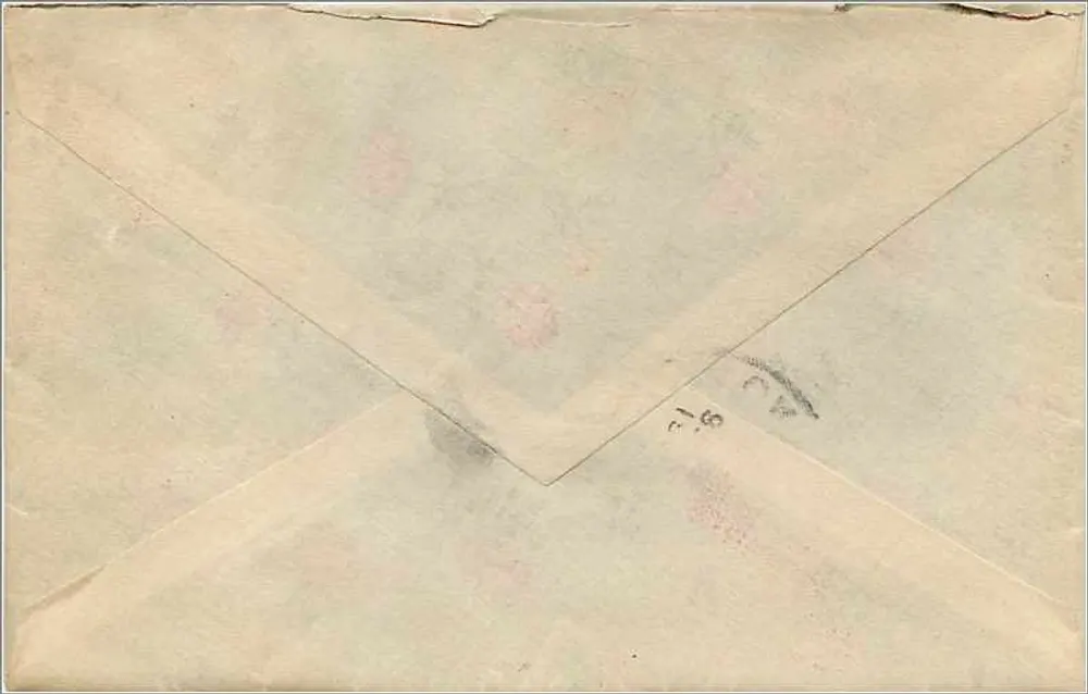 East Guilford — A.M. — 1909 — 2 Cent Washington-Poststempel - Rückseite