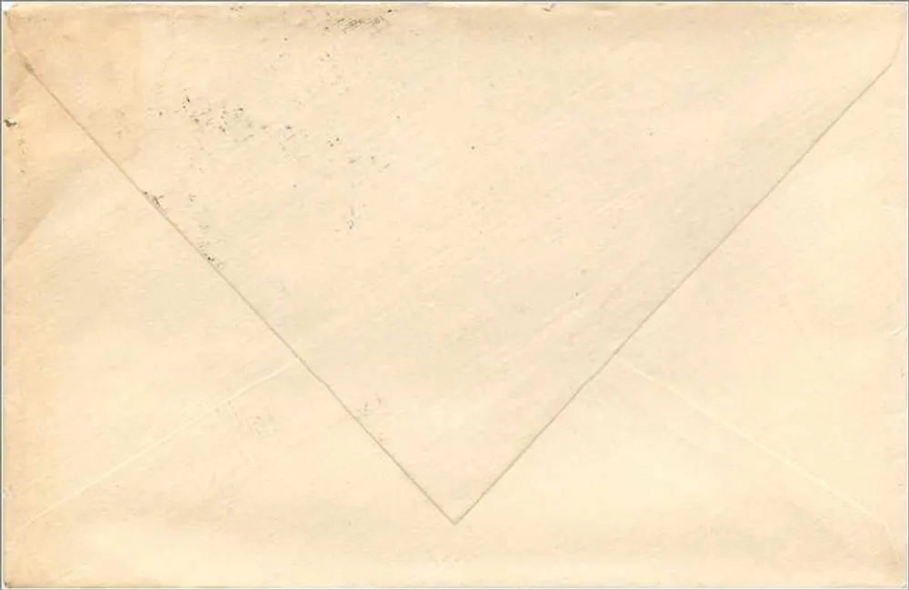 Oxford — Postsendung nach Syracuse — Briefmarken und Poststempel - Rückseite