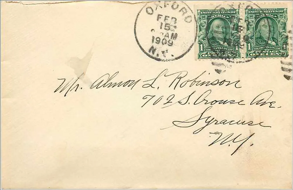 Oxford — Brief gesendet um 1909 — Verlag nicht sichtbar - Vorderseite