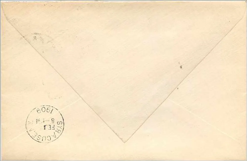 Oxford — Brief gesendet um 1909 — Verlag nicht sichtbar - Rückseite