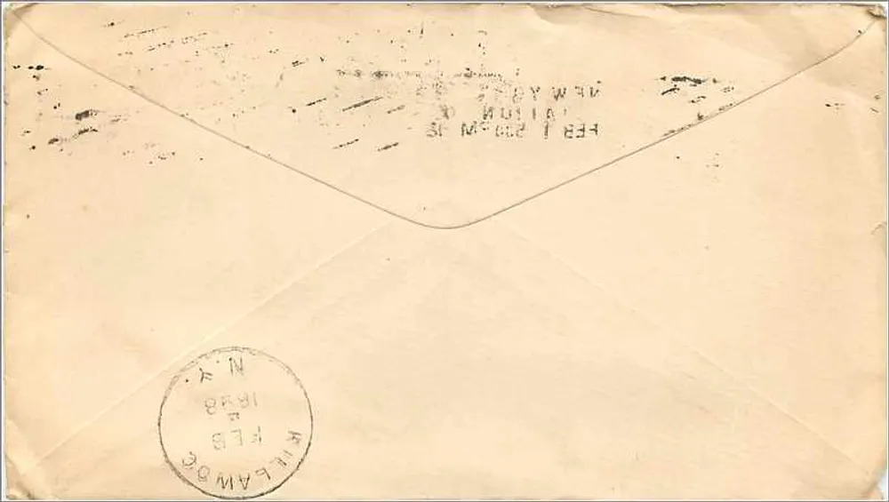 Ansichtskarte aus New York — American Book Company — um 1898 - Rückseite