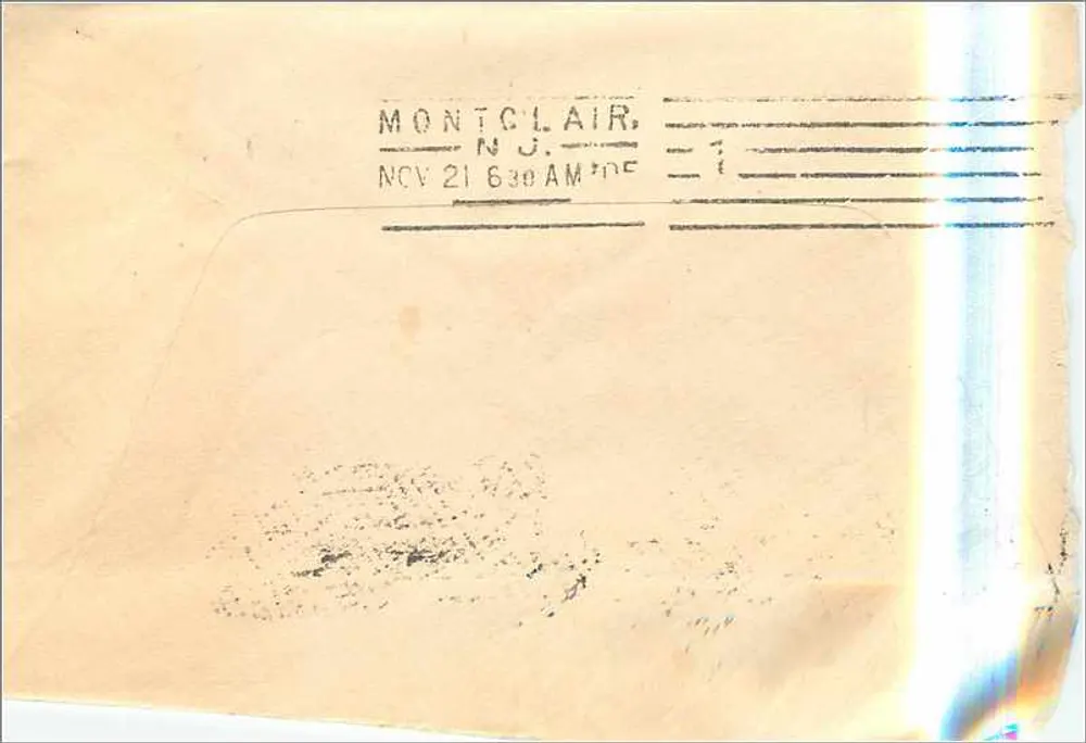 Rochester, NY — Brief an Montclair, NJ — 2 Cent Washington-Stempel - Rückseite
