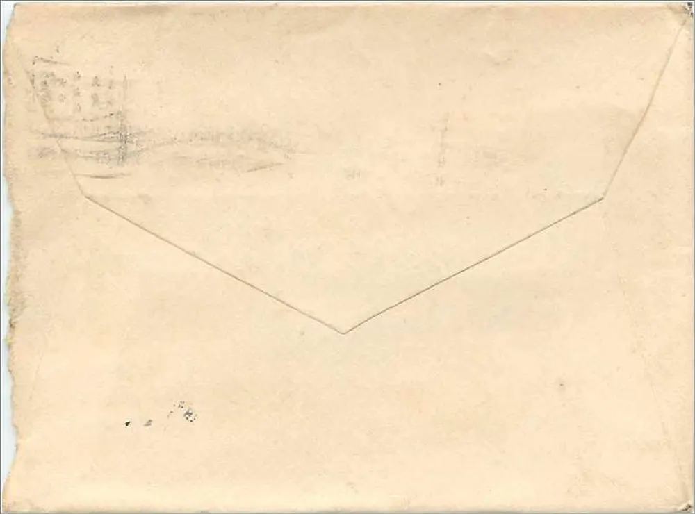 Amerikanische Karteikarte — Brief vom 20. Juli 1917 — 2 Cent George Washington Stempel - Rückseite