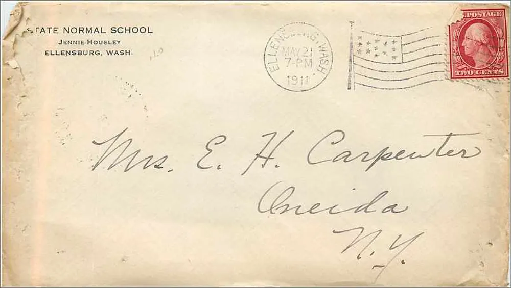 Staatliche Normalschule — Jennie Housley — Ellensburg, Washington — 1911 - Vorderseite