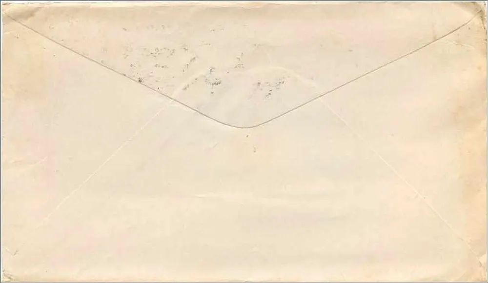 New York — Briefumschlag mit Stempel und Stationsstempel — Station T, N.Y. - Rückseite