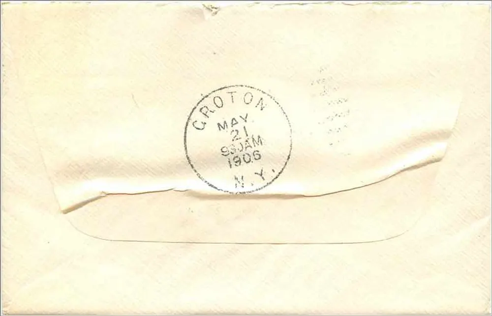 Rockford, Illinois — Antike Ansichtskarte datiert Mai 1906 — 2 Cent Washington-Poststempel - Rückseite