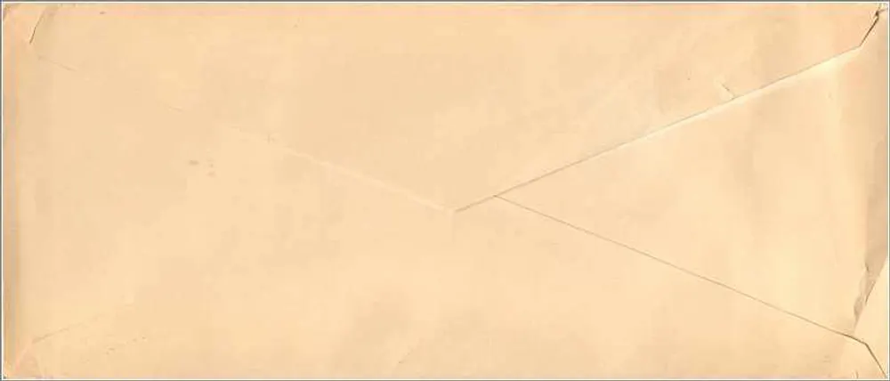 New York, N.Y. — Brief mit 5-Cent-Stempel und Poststempel vom 22. April 1965 — A.R.T. an Mrs. Alice M. Wright - Rückseite