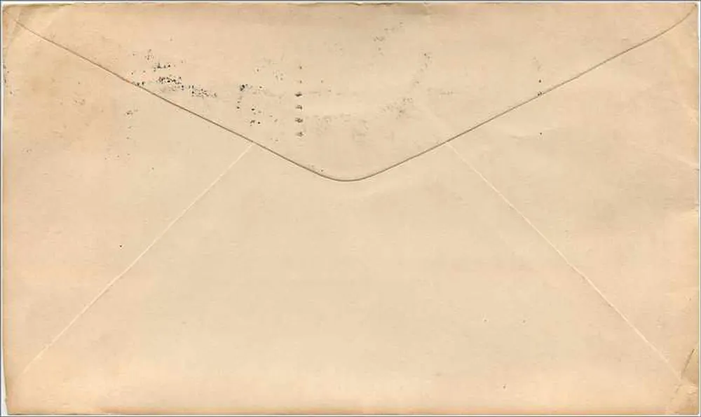 Unillustrierte Ansichtskarte — Fox Street Station, New York — datiert 2. Januar 1912 - Rückseite