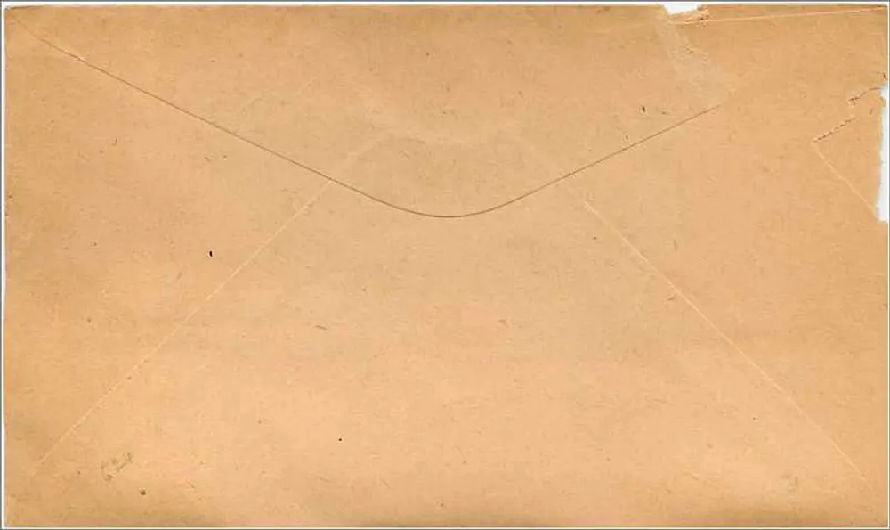 Geschäftliche Briefmarke — The Exchange Stamp Co. Miller & Sons — Auburn, Kalifornien — 1924 - Rückseite