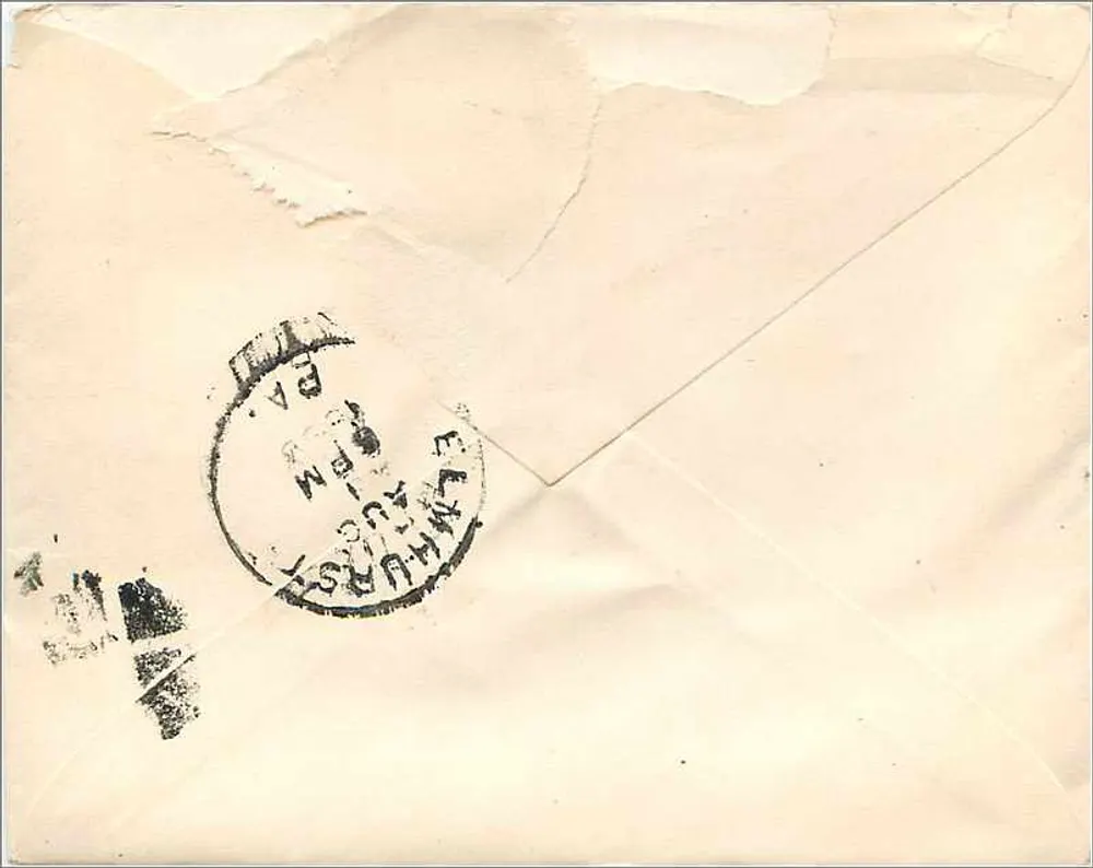 Scranton — États-Unis — timbre 270 cents et cachet de poste - Verso