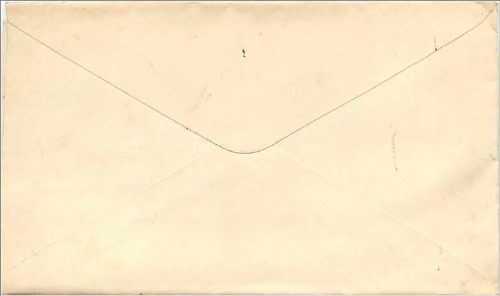 Ansichtskarte an Mrs. Indra J. Thayer in Blodgett Mills, New York — 2-Cent-Washington-Stempel, New York, 1936 - Rückseite