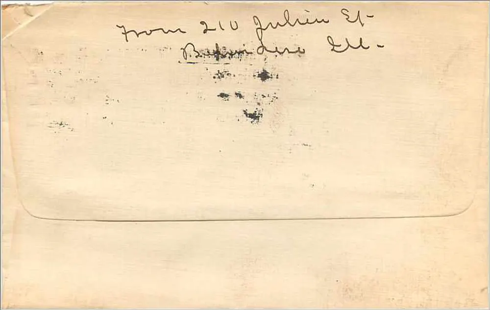 Belvidere - Illinois — Ansichtskarte versandt um 1910 - Rückseite