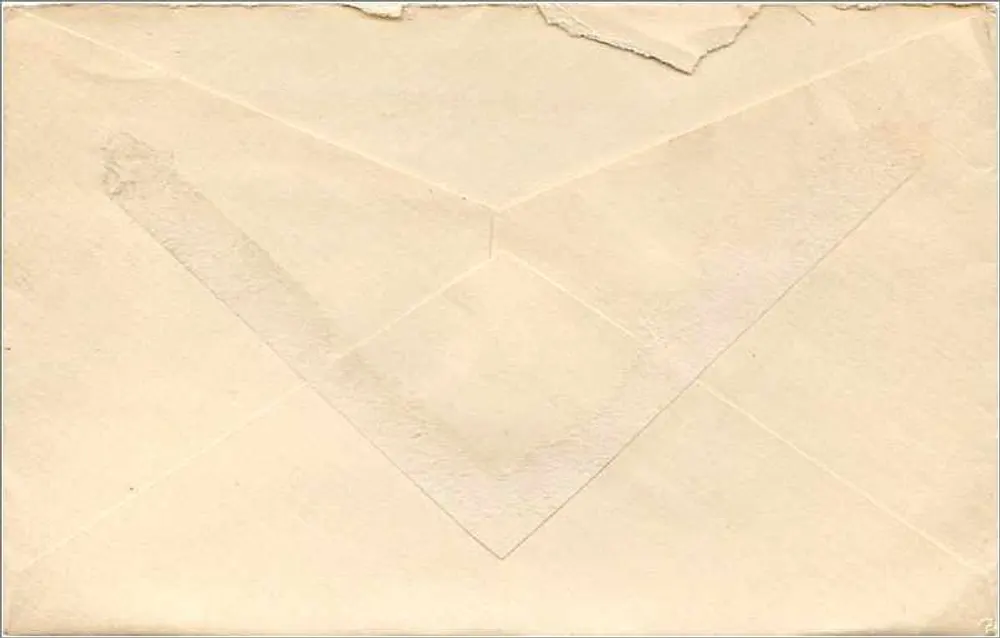 Belvidere, Illinois — Brief datiert August 1915 — 2 Cent George Washington Stempel - Rückseite