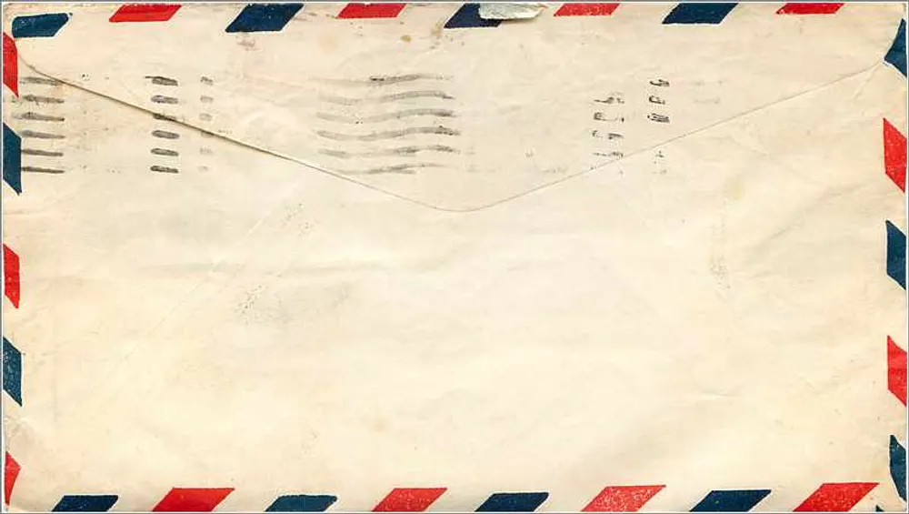 Luftpostkarte — Amestown, N.Y. — Vereinigte Staaten von Amerika - Rückseite