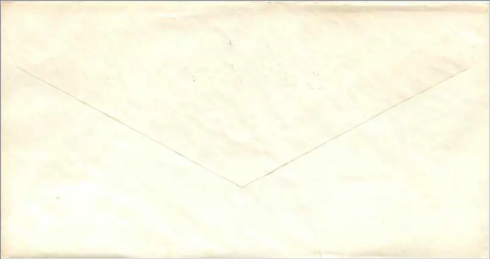 Ankunft von Lafayette in Amerika - 1777 — 3c blauer Stempel, Poststempel Ridgefield, Conn. - Rückseite