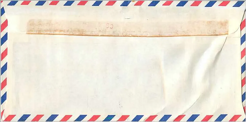 Luftpostbrief nach Iowa City — Malaysia Selangor 1962 - Rückseite