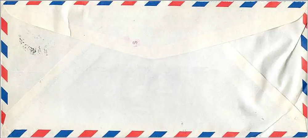 Luftpostbrief — Nationaluniversität Chiao Tung — Vereinigte Staaten - Rückseite