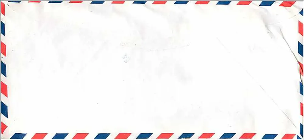 Luftpostbrief — Taipei, Taiwan — Republik China — 18-Yen-Stempel - Rückseite