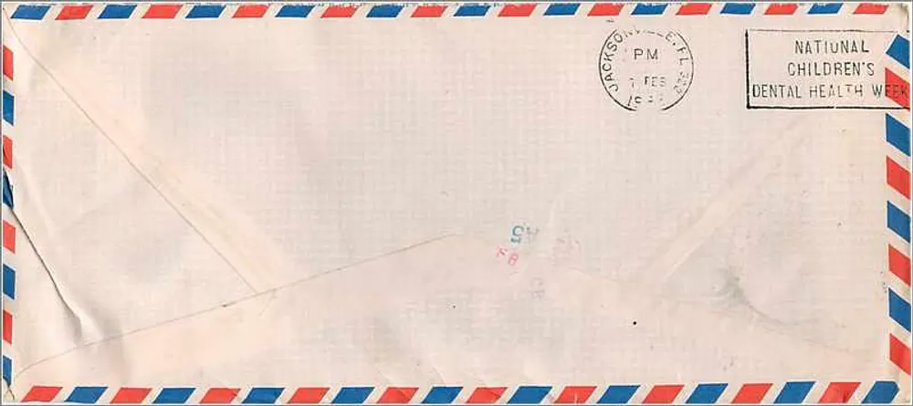 Empfehlungsschreiben — IIT Bombay an die Universität Iowa — 20 p. Stempel Indien - Rückseite