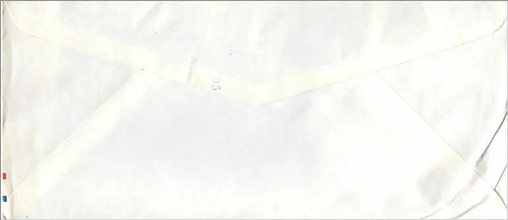 Korrespondenz aus Seoul — Korrespondenz an die University of Iowa — Koreanische Briefmarken - Rückseite