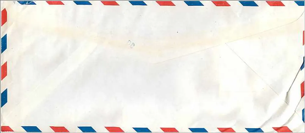 Antieke ansichtkaart — Universiteit van Korea — Universiteit van Iowa — jaren 1960 - Achterkant
