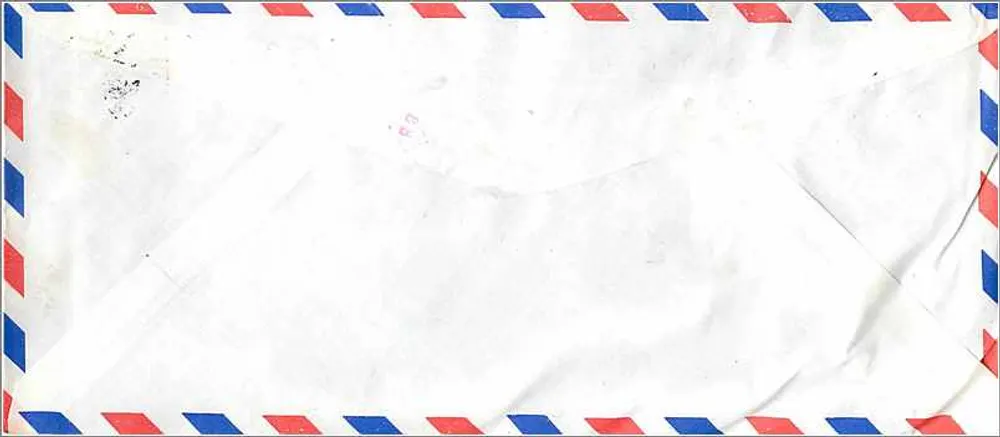 Taipei — Versand an die University of Iowa — Luftpost - Rückseite