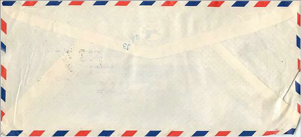 National Taiwan Institute of Technology — Office of Admissions, University of Iowa — Stempel 18 - Rückseite