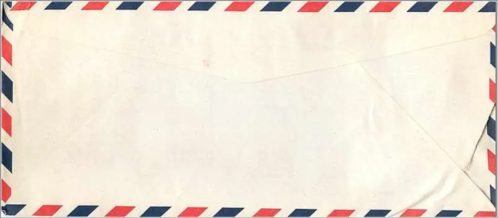 Luftpostbrief — Korea Electrotechnology and Telecommunications Research Institute an die University of Iowa — Stempel und Postmarke - Rückseite