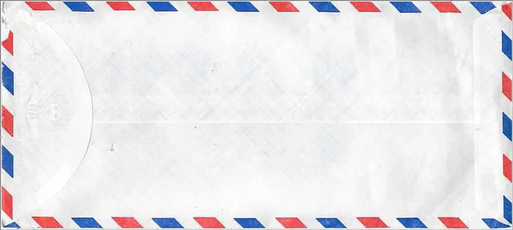 Luftpostbrief — Universität Iowa — Republik China (Taiwan) - Rückseite