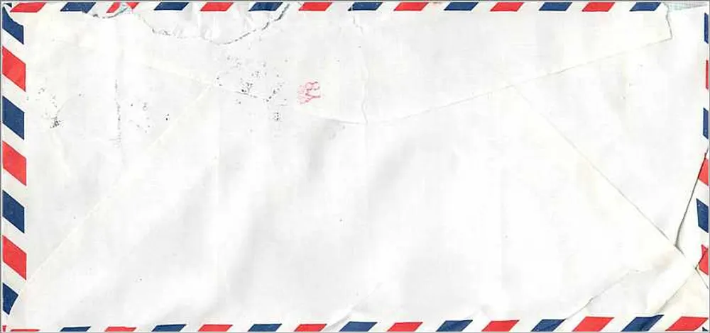 Taipei — Luftpostuhr mit Briefmarken und Poststempel — Verlag 'PAR AVION' - Rückseite