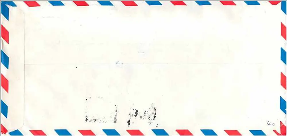 Taipei, Taiwan — R.O.C. — Luftpost an die Universität Iowa - Rückseite