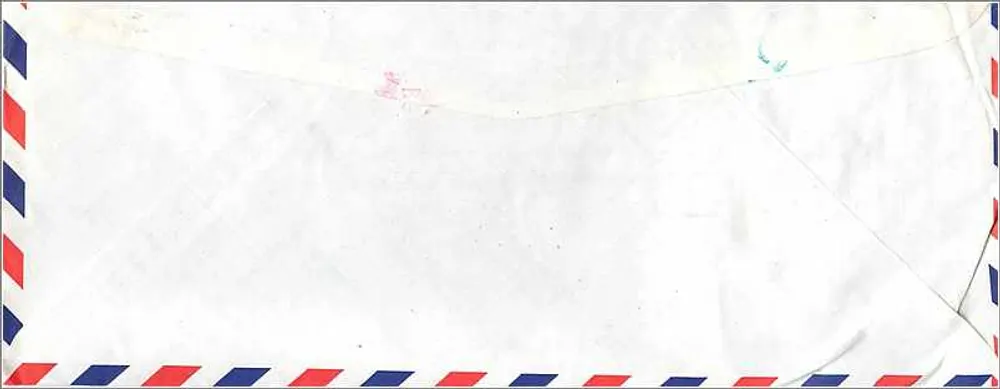 Luftpostbrief — Rat für Landwirtschaftsplanung — Republik China (Taiwan) — an die Universität Iowa - Rückseite