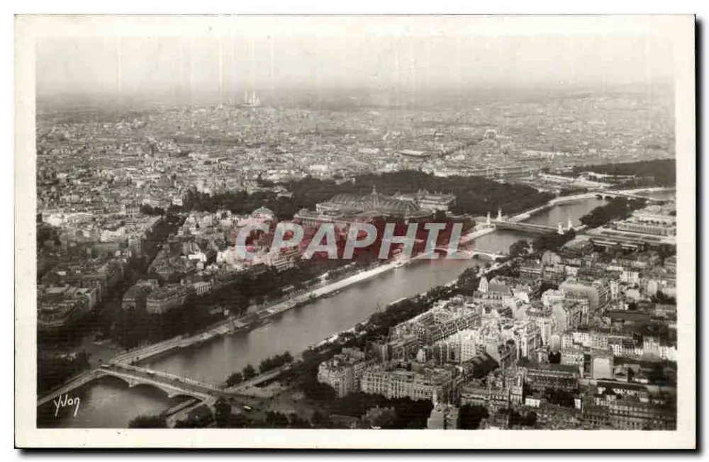 Paris — Panorama über die Seine und den Butte Montmartre — Y. Wag - Vorderseite