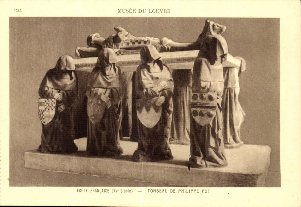 Grabmal von Philippe Pot — Schule Frankreich (15. Jahrhundert) — Musée du Louvre - Vorderseite