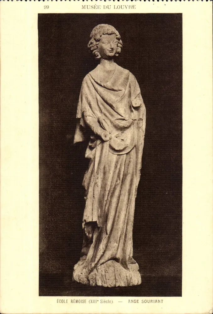 Louvre-Museum — Schule von Remis (13. Jahrhundert) — Lächelnder Engel - Vorderseite